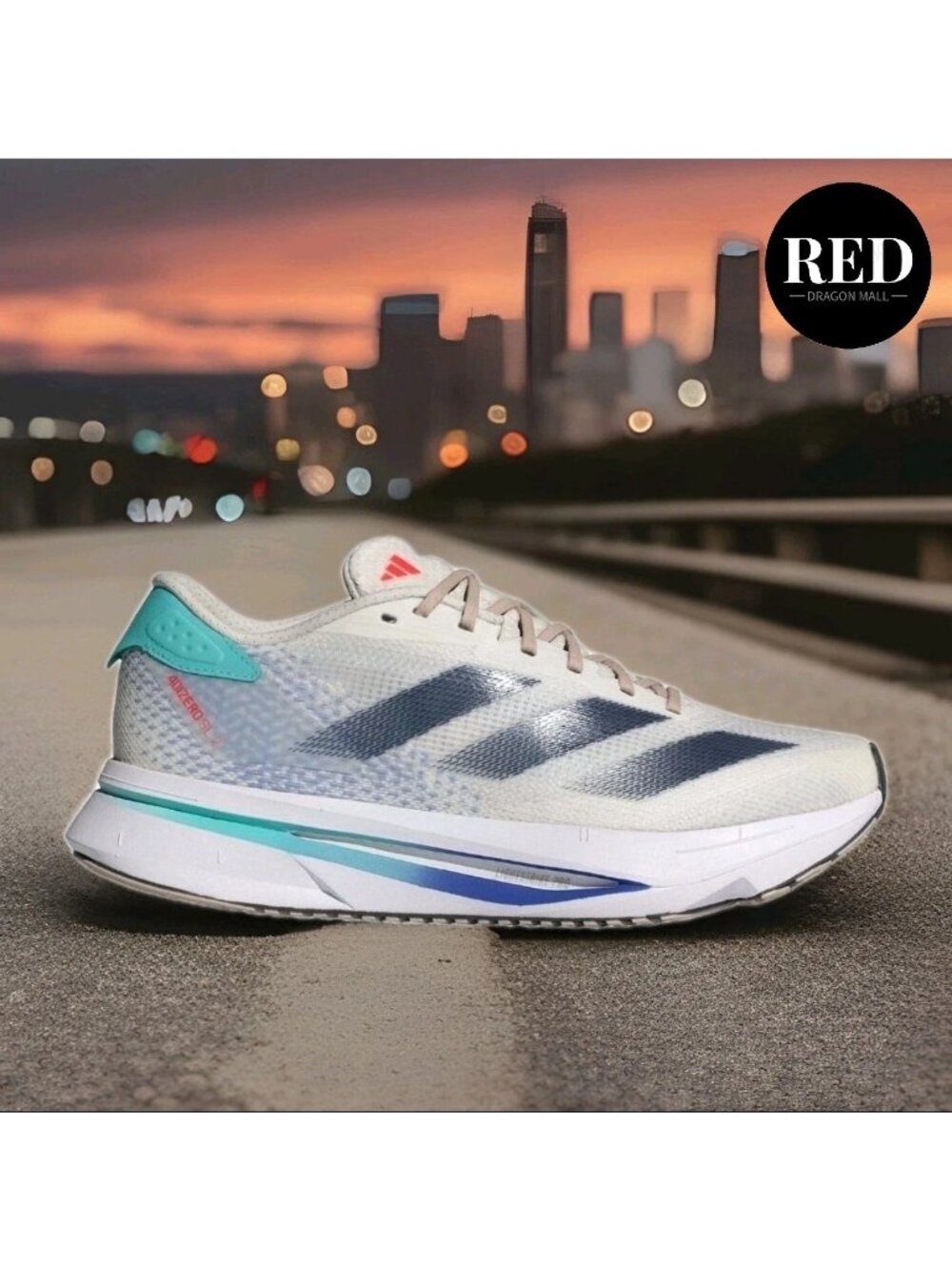 Adidas Adizero SL2 Shoes Sneakers Aurora Ink Flash Aqua IF6753 - Men's Size 10.5